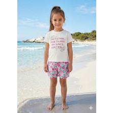 A.E Tişört Ce Çiçek Desenli Şort Takımı