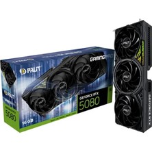 Palit Nvidia Geforce RTX5080 Gamingpro 16GB 256BIT Gddr7 Ekran Kartı Yüksek Oyun Performansı ve Üçlü Soğutma NE75080019T2-GB2031A