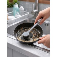 Raakmadezanmir 1 Adet Silikon Çok Amaçlı Yıkama ve Temizlik Fırçası (1 Adet)