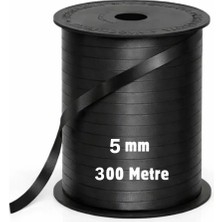 Ra-bant Siyah Rafya İp 5 mm x 300 Metre Balon İpi Hediye Paketleme
