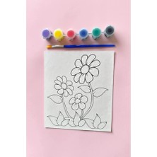 Çiçek Desenli Çocuk Boyama Seti - Eğitici Doğa ve Çiçek Figürlü Boyama Sayfaları - 3-12 Yaş