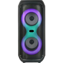 Sezy Partybox Bluetooth Hoparlör – 2×4” Hoparlör, Rgb Işık, Tws Destekli Speaker Ses Sistemi 10 Watt