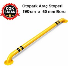 Hayat Trafik Otopark Araç Stoperi 190 cm x 60 mm Metal , Şerit Ayırıcı Bariyer ,otopark Demiri Sarı