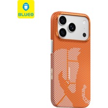 Blueo iPhone 17 Pro Uyumlu Steed Woven Magsafe Uyumlu Aramid Fiber Premium Kılıf