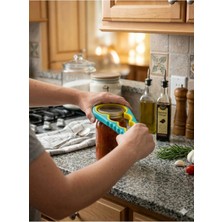 Raakmadezanmir Konserve Kavanoz ve Şişe Kapak Açacağı Kavanoz Kapağı Açma Aparatı 4 Boy (1 Adet)