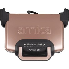 Arnica Ayvalık Stil GH26261 1750 W Tost Makinesi Rose Teşhir-Sıfıra Yakın