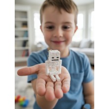 Minecraft Iskelet Temalı 3D Anahtarlık