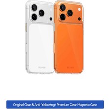 Blueo iPhone 17 Pro Uyumlu Magsafe Şeffaf Sararma Karşıtı Manyetik Kılıf (Crystal Drop Resistant)