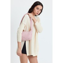 Salviadione Kadın Peluş Teddy Bag Omuz Çantası Yumuşak Doku Baget Çanta