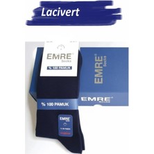 Emre Erkek Pamuklu Likralı Dikişsiz Soket Çorap - 6 Adet
