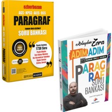 Anla Kazan Yayınları Pegem Ags-Kpss-Ales-Dgs Ezberbozan Paragraf Soru Bankası & Kolaydan Zora Adım Adım Paragraf Soru Bankası Dizgi Kitap Seti