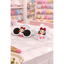 Nati Co Kız Çocuk Pembe Figürlü Saç Tokası & Lastik Toka 2’li Set