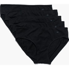 Paul Kenzie 5'li Kadın Slip Külot - All Black