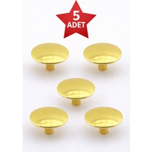 Gümüş Mantar Metal Siyah Krom Gold Yuvarlak Düğme Mobilya Çekmece Düğme Kulp 5 Adet