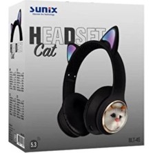 Sunix Blt-45 Kulak Üstü Kedili Bluetooth Kulaklık