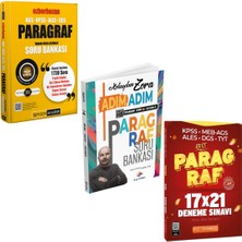 Anla Kazan Yayınları Pegem Ezberbozan Paragraf Soru Bankası & Kolaydan Zora Adım Adım Paragraf & Paragraf Deneme Seti