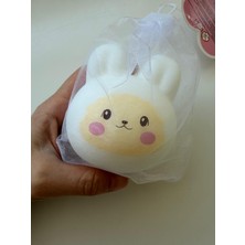 Bumelo Tavşan Squishy-Sukuşi Stres Topu Beyaz