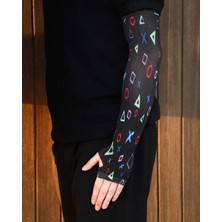Hdswanky Oyuncu & Sporcu Yarım Eldivenli Kol Kolluk – Parmak Detaylı Arm Sleeve