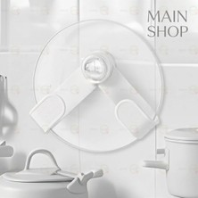 MAİN SHOP 1 Adet Vantuzlu Tencere Kapağı Saklama Rafı ve Tutucular | Mutfak Depolama ve Düzenleme M-56