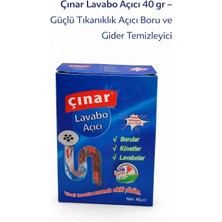 Epilons Çınar Lavabo Açıcı 40 gr – Güçlü Tıkanıklık Açıcı Boru Gider Temizleyici