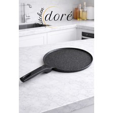 kitchendore Döküm Krep Tavası Yapışmaz Yüzeyli 3 Katmanlı Kaplama