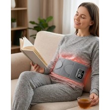 Dukkanıum Kablosuz Isı Terapili Bel Kemeri 3 Masaj Modlu USB Şarjlı Tasarım