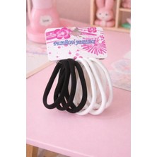 Nati Co Iz Yapmayan Kalın Saç Lastiği Siyah Beyaz Paket