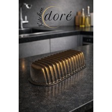 kitchendore Baton Kek Kalıbı Royal Gold Kalın Döküm Üç Katmanlı Kaplama 525 Gram