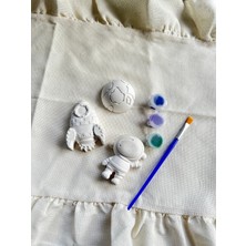 Tati Butik 3’lü Uzay Temalı Taş Tozu Boyama Seti – Çocuklar Için Boyanabilir Uzay Figürlü Aktivite Seti