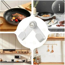 MAİN SHOP 1 Adet Tencere Kapağı Düzenleyici Tava Kapağı Saklama Tutacağı Çok Amaçlı Askı Vantuzlu M-56
