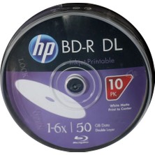 Stylmenplus Hp Blu-Ray Bd-R 6x 50GB 10LU Cake Box Prıntable Baskı Yapılabilir Blu-Ray DVD