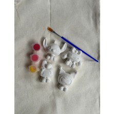 Tati Butik 4’lü Taş Tozu Boyama Seti – Mini Karakter Figürlü Boyanabilir Aktivite Seti