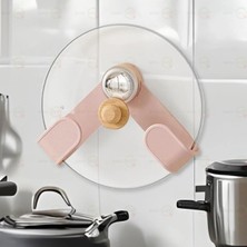 MAİN SHOP 1 Adet Vantuzlu Tencere Kapağı Saklama Rafı ve Tutucular | Mutfak Depolama ve Düzenleme M-56