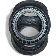 Baki 10X2.50 Patlamaz E-Scooter Lastiği | 2026 Yeni Üretim | Yerli Üretim Dolgu Lastik | Xiaomi, Ninebot, Kugoo Uyumlu | Kaymaz, Aşınmaz, Uzun Ömür