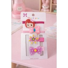 Nati Co Sevimli Kız Figürlü Kız Bebek Saç Aksesuar Seti