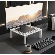 Noveria Tech Monitör Yükseltici Stand Masa Üstü Organizer (240 mm x 230 mm x 100 Mm)