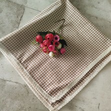 Denizli Hatırası Poti Kare Güpürlü Çok Amaçlı Masa Örtüsü