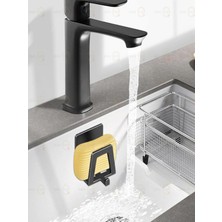 MAİN SHOP 1 Adet Musluk Yanı Sünger Askılığı Evye Sünger'liği Banyo Mutfak Kancalı Düzenleyici M-Sng2