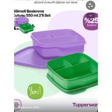 Tupperware Ölmedi Beslenme 550 ml 2 Adet Görseldeki Renkler