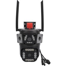 O-KAM-3412 6mp Wifi Ptz Güvenlik Kamerası | Çift Lensli 10X Zoom | Renkli Gece Görüşü | 2 Yönlü Ses