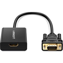 Ugreen VGA - HDMI Adaptör Kablosu, Mikrofon, Usb, Güç Kaynağı. 60814