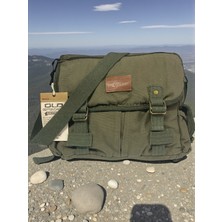 Old Cotton Cargo Vintage Salaş Kaliteli Unisex Günlük Gezi Kamp Okul Postacı Omuz Çantası Nico 32 cm x 30 cm