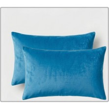 Ayzen Home 2li Kadıfe Kırlent Kılıfı Düz Renk 30X50 cm