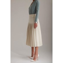 Ayakkabı Prensi Sofia Şeffaf Detaylı Beyaz Mat Stiletto, Topuklu Ayakkabı Kadın