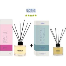 Bargello Ipeksi Soft Place + Okaliptus Paçuli Megical Place Dekoratif Ortam Kokusu 120 ml - Bambu Çubuklu