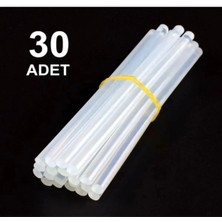 AY MAGNET 30 Adet Kalın Silikon, Sıcak Silikon, Şeffaf Mum Silikon, 11MM Sıcak Yapıştırıcı