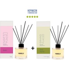 Bargello Ipeksi Soft Place + Tütün Yaprağı Grand Place Dekoratif Ortam Kokusu 120 ml - Bambu Çubuklu