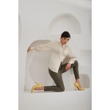 Ayakkabı Prensi 153 Bebek Sari Mat 10 cm   Platform   Stiletto, Topuklu Ayakkabı Kadın