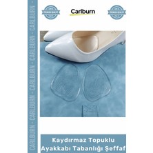Carlburn Özel Üretim Ergonomik Konforlu Yumuşak Silikon Ped Kaydırmaz Topuklu Ayakkabı Tabanlığı Şeffaf 17GR