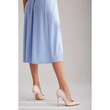 Ayakkabı Prensi Nadja Pudra Rugan 10 cm Stiletto, Topuklu Ayakkabı Kadın